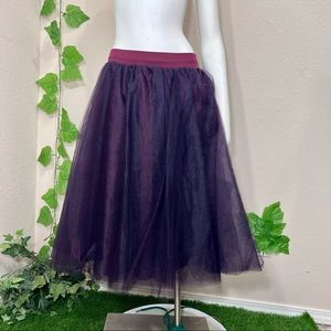 Windsor Purple Tulle Ballerina Poofy Skirt